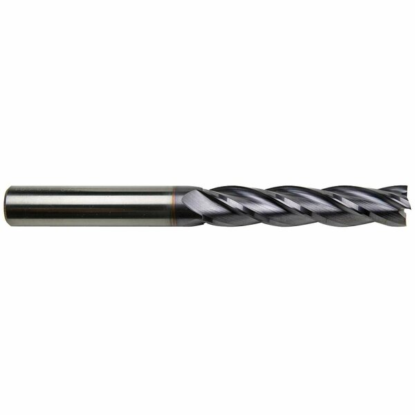 Gs Tooling 1/8" Diameter x 1/8" Shank 4-Flute Extra Long Length Yellow Series Carbide End Mills 102550